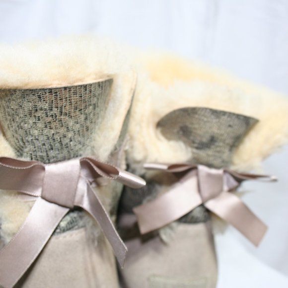 UGG Mini Bailey Bow Snake Metal 1005534-MTL Size 7 - Picture 4 of 10